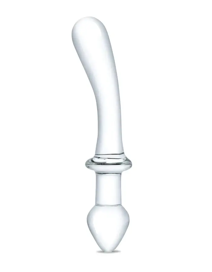 9 Inch Classic Curved Dual-Ended Dildo - Clear