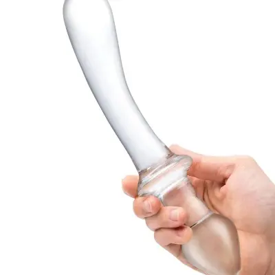 9 Inch Classic Curved Dual-Ended Dildo - Clear