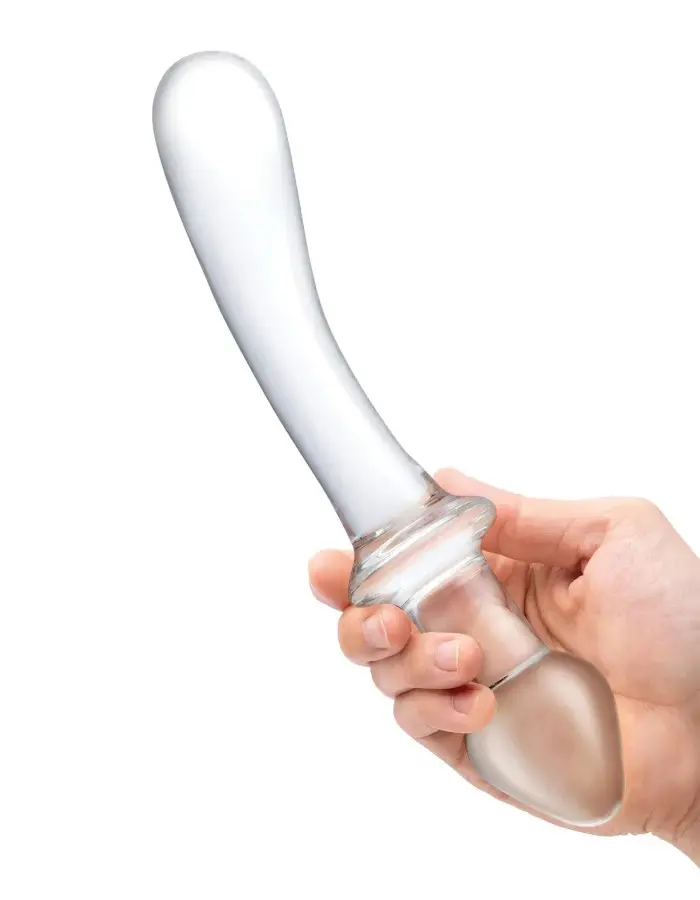 9 Inch Classic Curved Dual-Ended Dildo - Clear