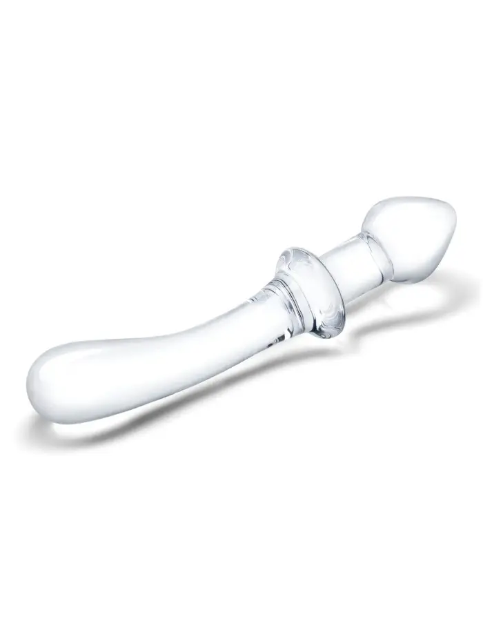9 Inch Classic Curved Dual-Ended Dildo - Clear
