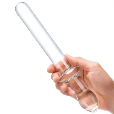 9.25 Inch Classic Smooth Dual-Ended Dildo - Clear