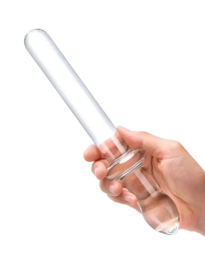 9.25 Inch Classic Smooth Dual-Ended Dildo - Clear