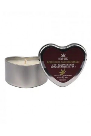 Hemp Seed 3-in-1 Valentines Day Candle -  Aphrodite's Aphrodisiac 4 Oz