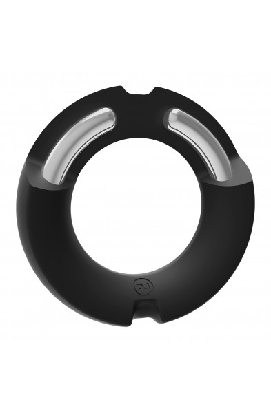 Merci - the Paradox - Silicone Covered Metal Cock  Ring - 45mm - Black