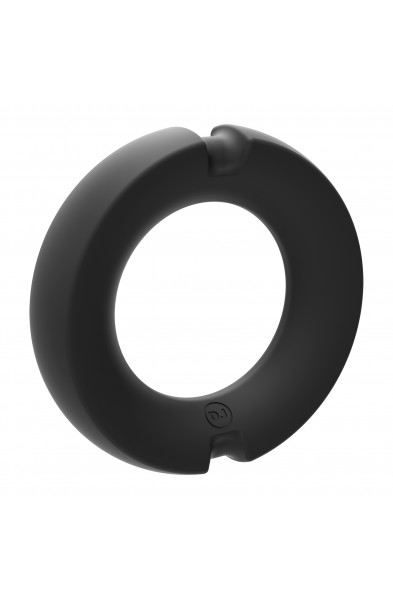 Merci - the Paradox - Silicone Covered Metal Cock  Ring - 45mm - Black