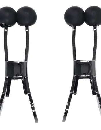Merci - Nippers - Stainless Steel Nipple Clamps With Silicone Tip - Black