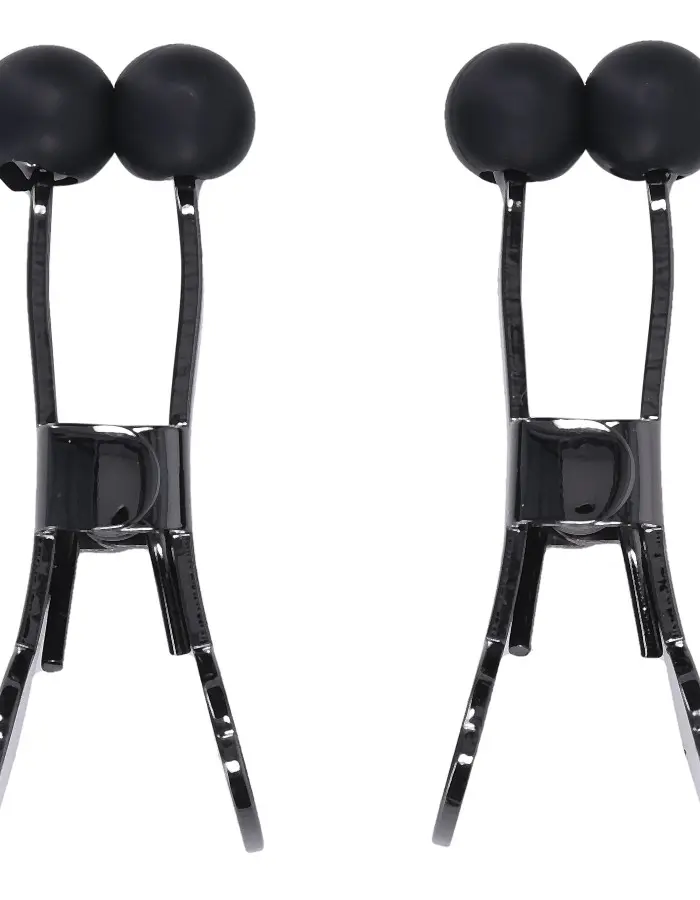 Merci - Nippers - Stainless Steel Nipple Clamps With Silicone Tip - Black