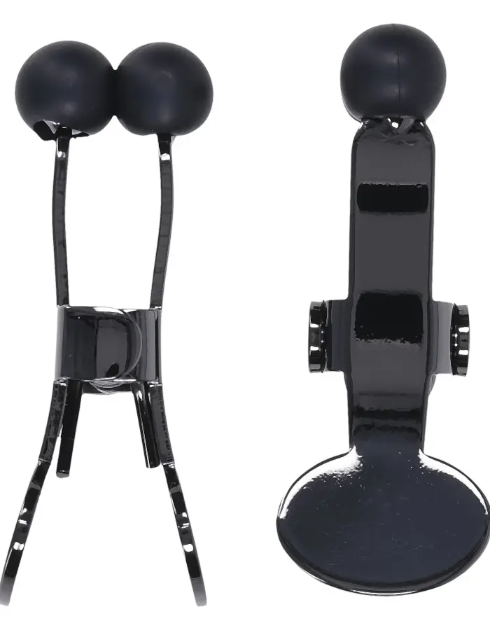 Merci - Nippers - Stainless Steel Nipple Clamps With Silicone Tip - Black