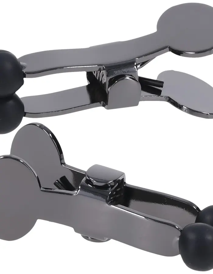 Merci - Nippers - Stainless Steel Nipple Clamps With Silicone Tip - Black