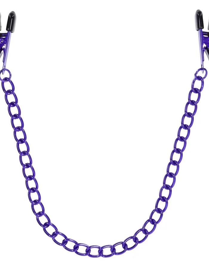 Merci - Chained Up - Nipple Clamps - Violet/black
