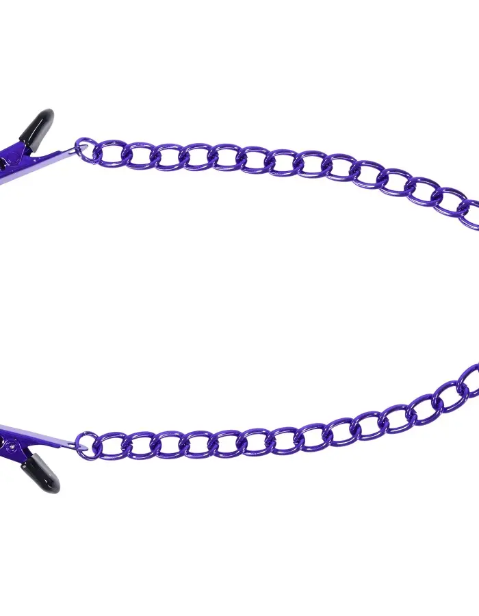 Merci - Chained Up - Nipple Clamps - Violet/black