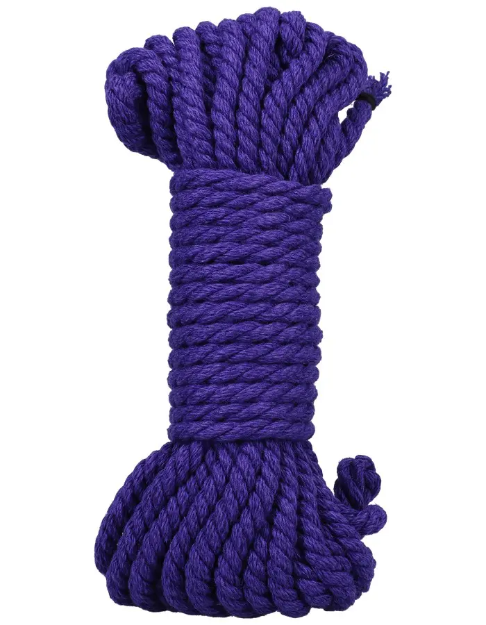Merci - Bind and Tie - 6mm Hemp Bondage Rope - 30 Feet - Violet