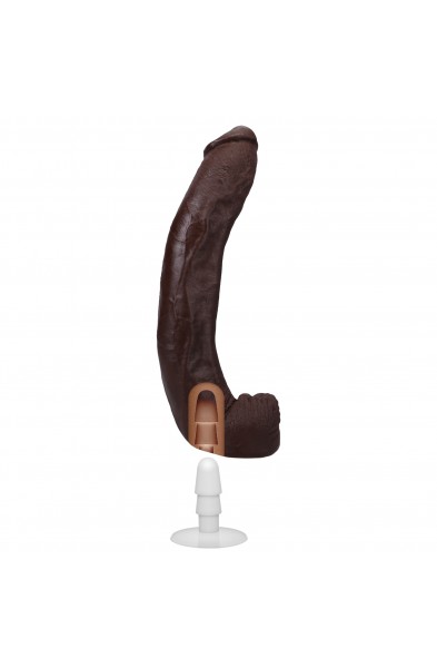 Signature Cocks - Dredd - 13.5 Inch Ultraskyn Cock With Removable Vac-U-Lock Suction Cup - Chocolate