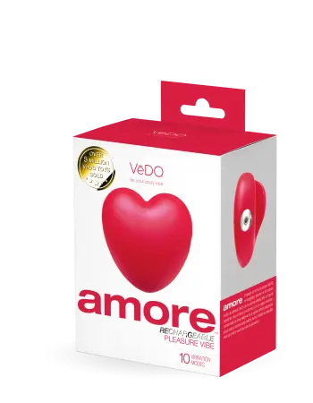 Amore Rechargeable Pleasure Vibe - Red