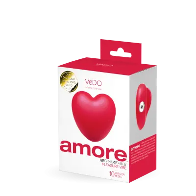 Amore Rechargeable Pleasure Vibe - Red