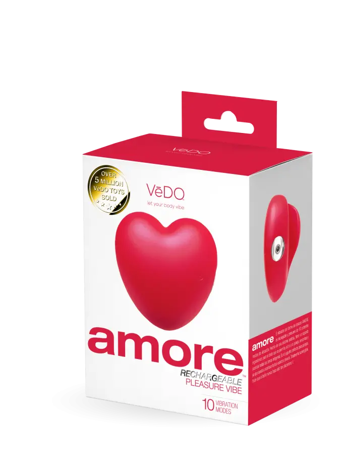 Amore Rechargeable Pleasure Vibe - Red