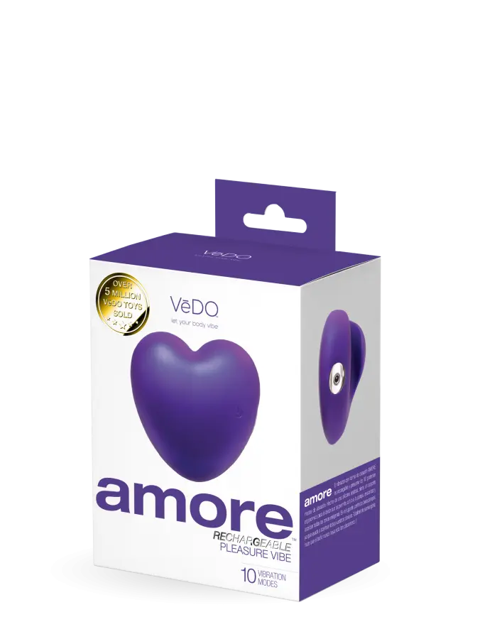 Amore Rechargeable Pleasure Vibe - Purple