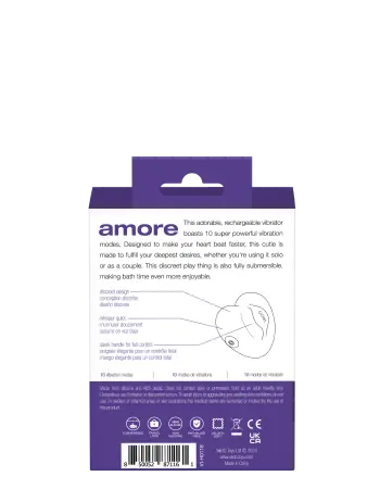 Amore Rechargeable Pleasure Vibe - Purple