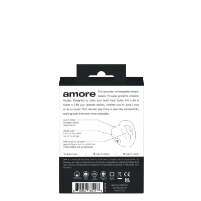 Amore Rechargeable Pleasure Vibe - Black