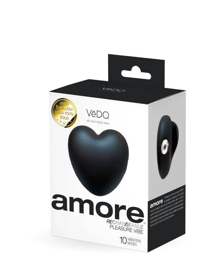 Amore Rechargeable Pleasure Vibe - Black
