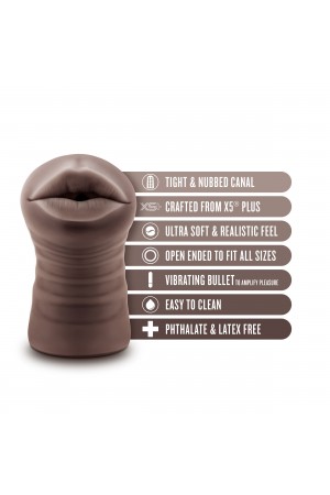 Enlust - Krystal - Vibrating Stroker - Brown