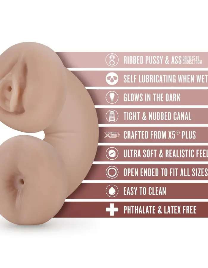 Enlust - Tasha - Soft and Wet Glow in the Dark Stroker - Beige