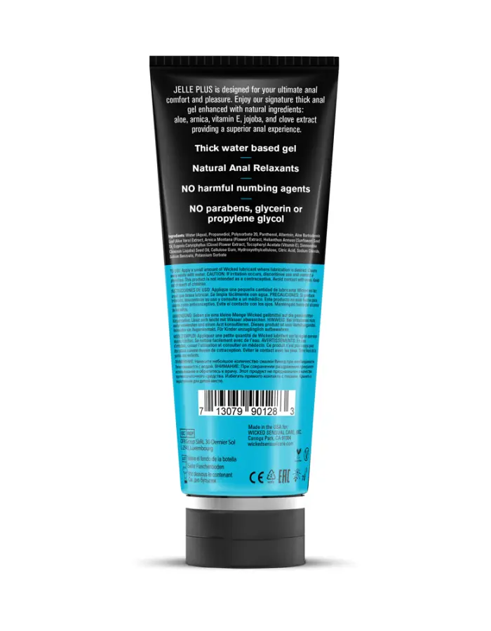 Aqua Jelle Plus - Anal Lubricant With Relaxants 8 Oz