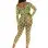 2 Pc Net Crop Top and Footless Tights - One Size - Neon Green