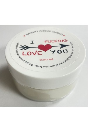 I F-Ing Love You Massage Candle - Madagascar  Vanilla 1.7 Oz