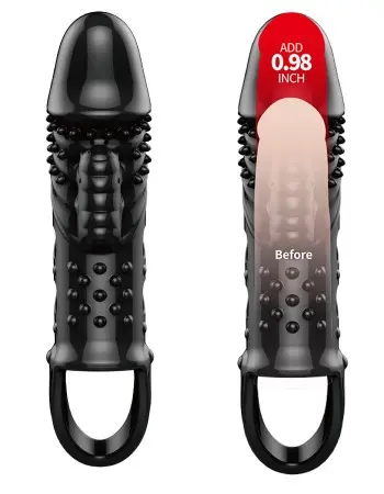Pretty Love Penis Sleeve Cecelia - Black