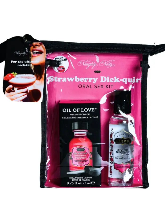 Strawberry Dick-Quiri Oral Sex Kit - .75 Oz