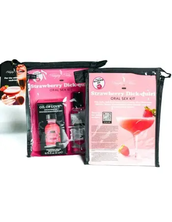 Strawberry Dick-Quiri Oral Sex Kit - .75 Oz
