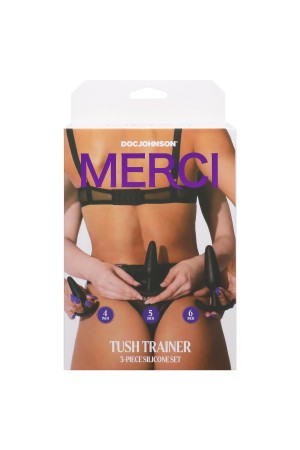 Merci - Tush Trainer - 3 Piece Silicone Set - Black