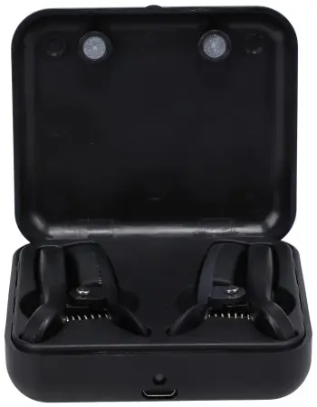 Merci - Vibro Grippers - Wireless Vibrating Nipple Clamps With Rechargeable Case - Black