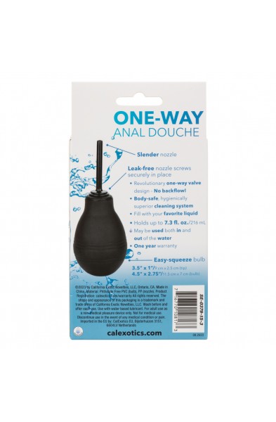 One Way Anal Douche - Black