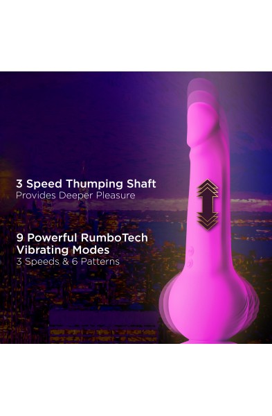 Impressions - New York - Gyro-Quake Dildo - Purple