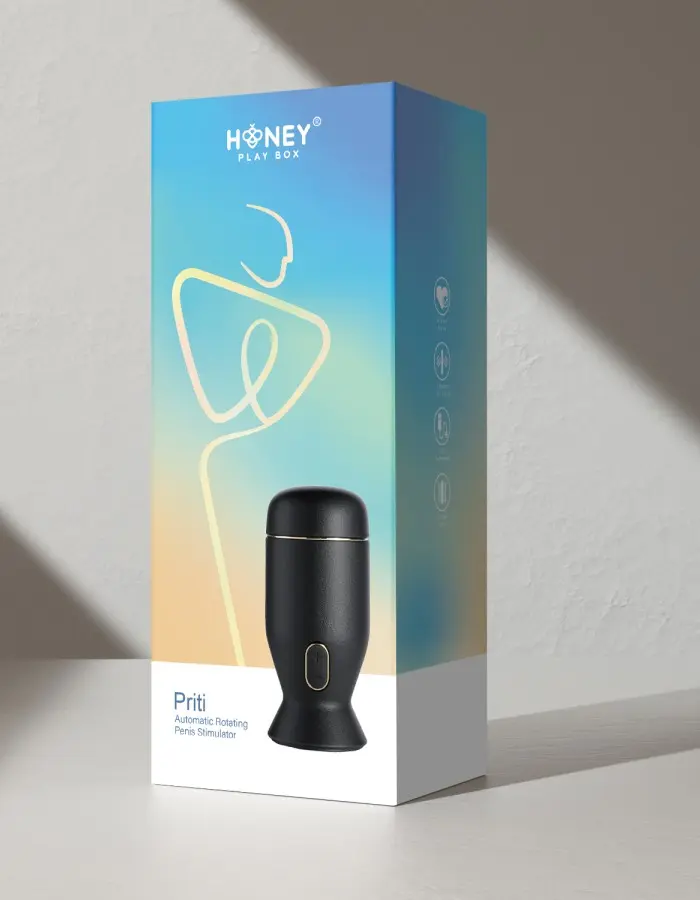 Priti - Automatic Rotating Penis Stimulator - Black