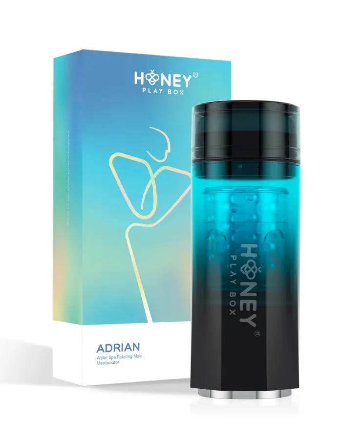 Adrian - Water Spa Rotating Male Masturbator - Blue