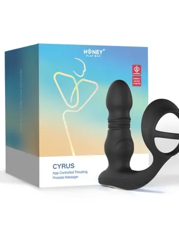 Cyrus - App Control Thrusting Prostate Massager - Black