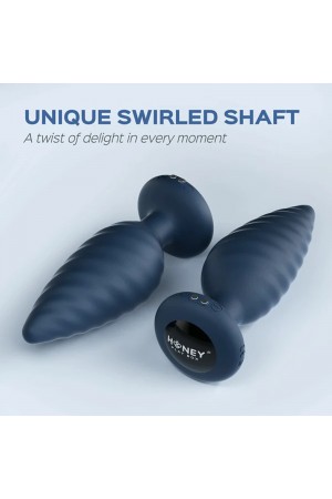 Noah - App Controlled Rotating Butt Plug - Blue