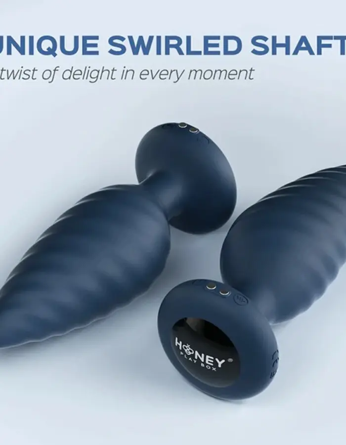 Noah - App Controlled Rotating Butt Plug - Blue