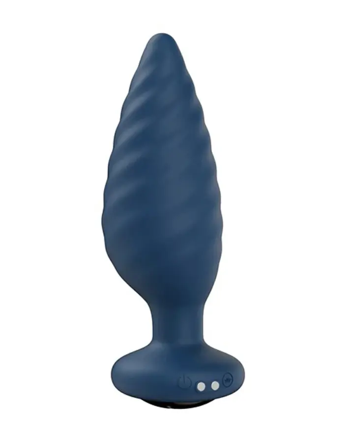 Noah - App Controlled Rotating Butt Plug - Blue