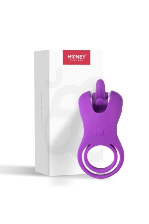 Roxy - Tongue Clit Licker and Cock Ring - Purple