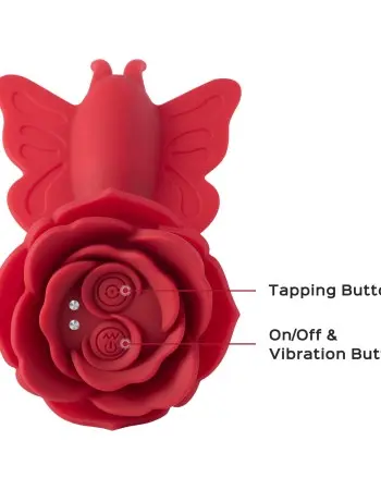 Layla - Butterfly Clit and G-Spot Vibrator - Red