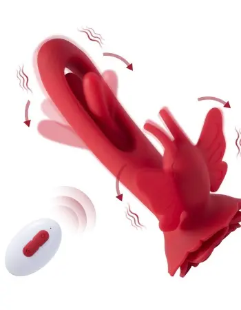 Layla - Butterfly Clit and G-Spot Vibrator - Red