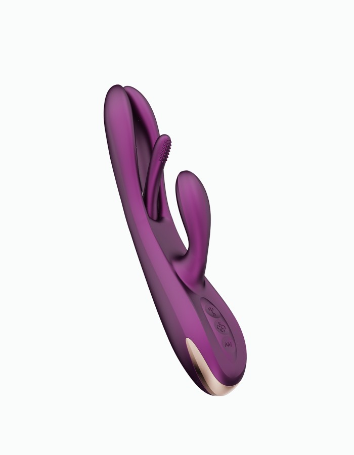 Terri - App Controlled Tapping Rabbit Vibrator - Purple