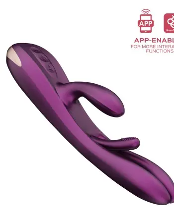 Terri - App Controlled Tapping Rabbit Vibrator - Purple