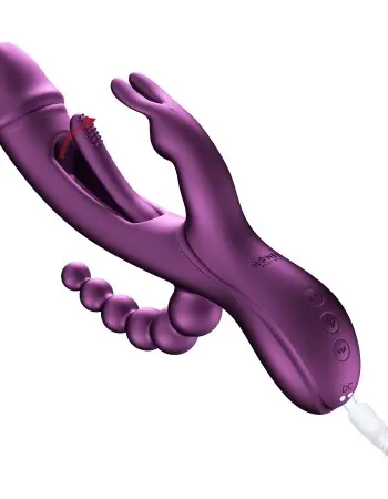Trilux - App Controlled Rabbit Vibrator - Purple