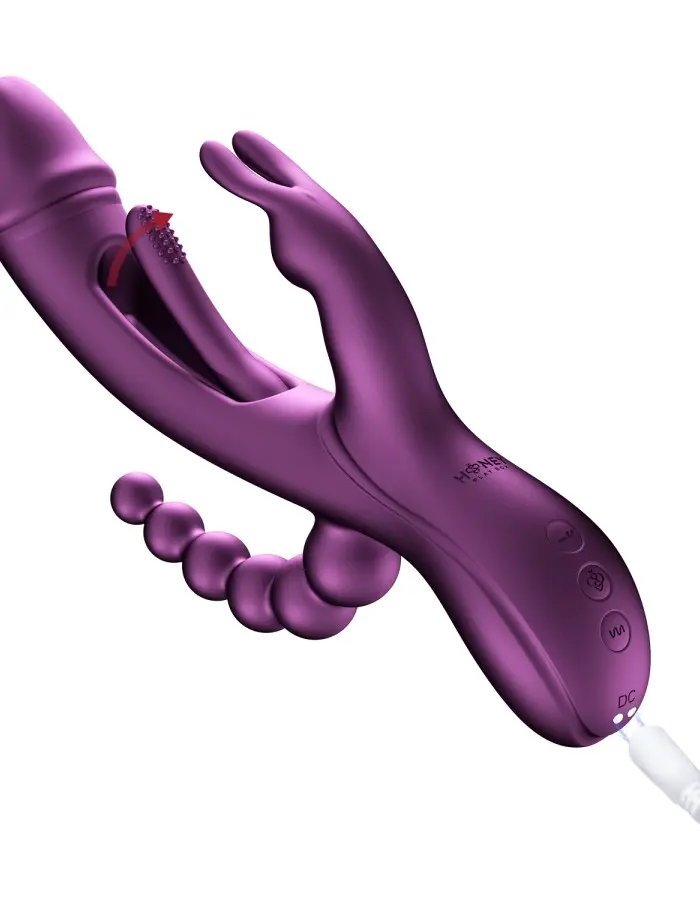 Trilux - App Controlled Rabbit Vibrator - Purple