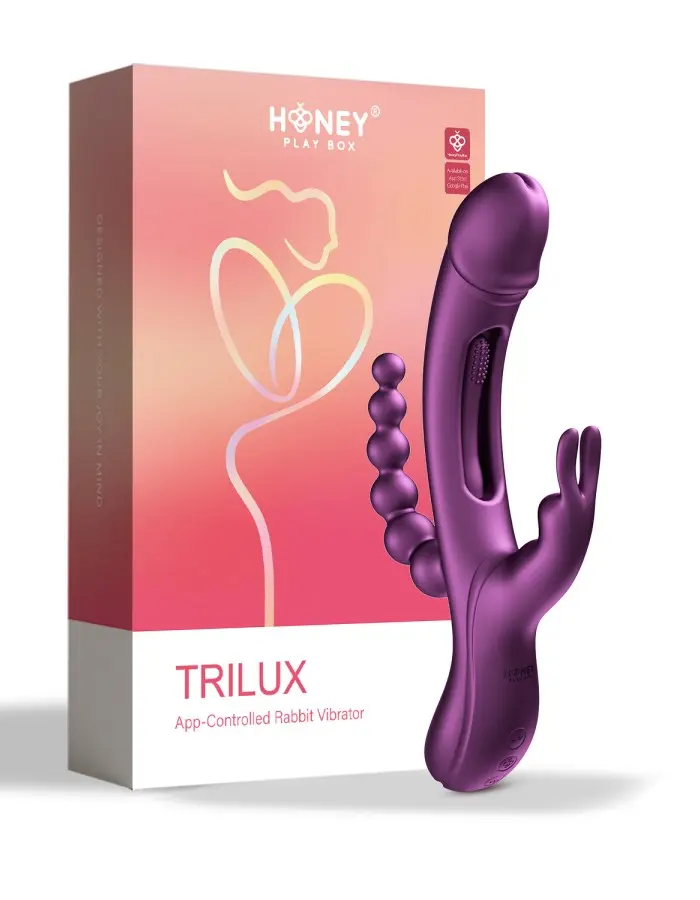 Trilux - App Controlled Rabbit Vibrator - Purple